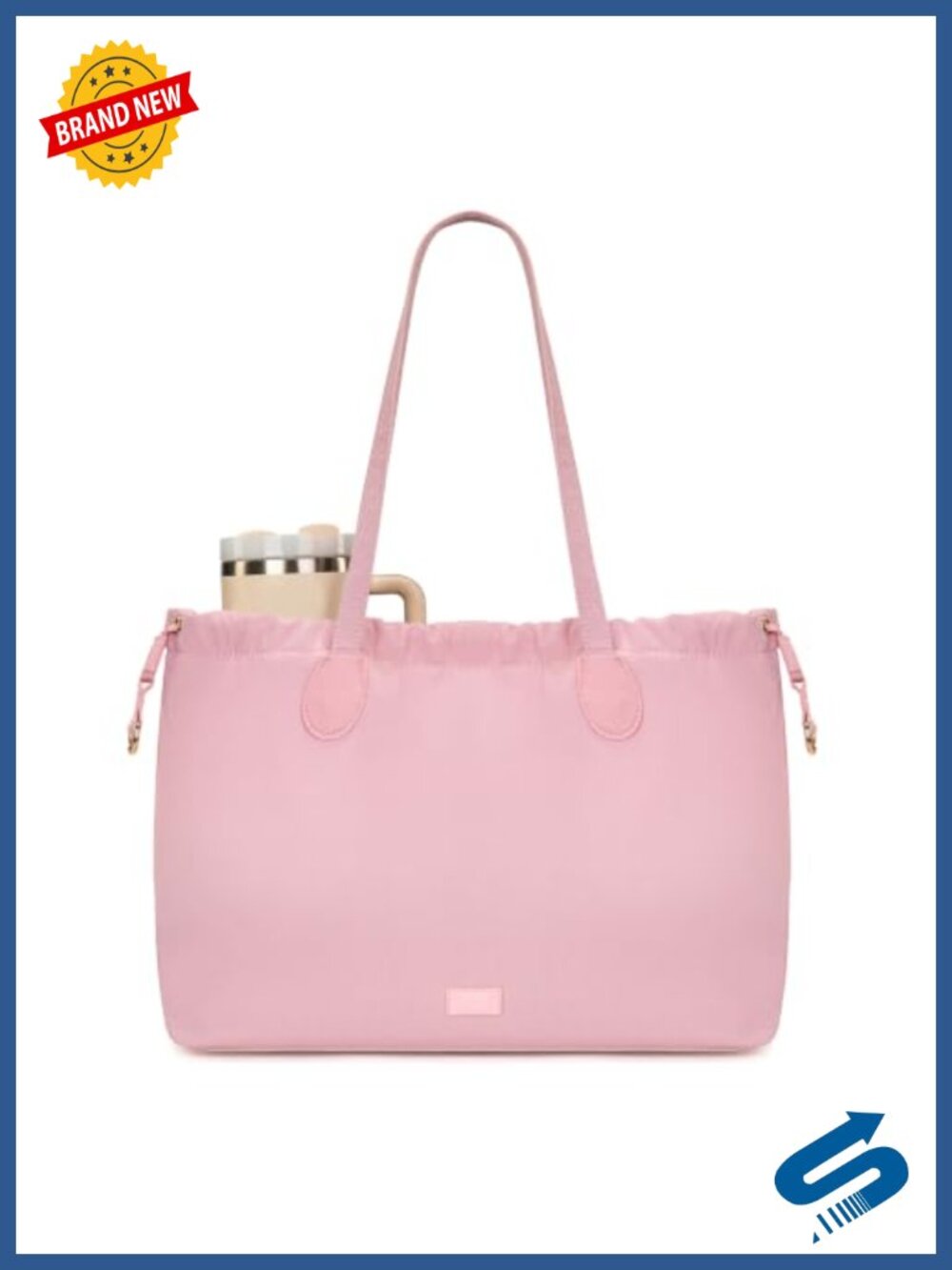 Waterproof Nylon Large Tote Bag Work Laptop Shoulder Bag 14 Inch